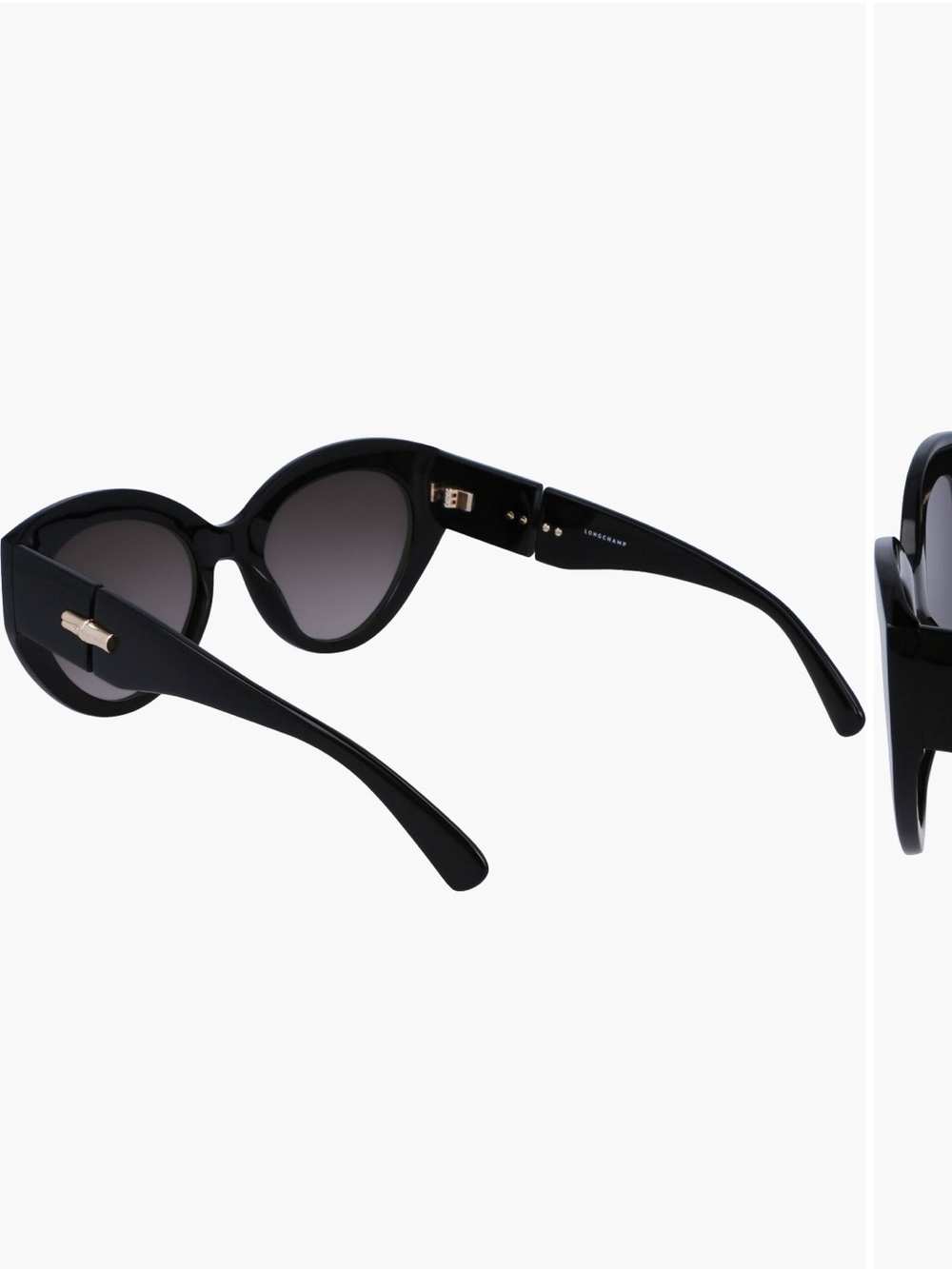 Longchamp Roseau 54mm Gradient Cat Eye sunglasses black - Picture 4 of 10